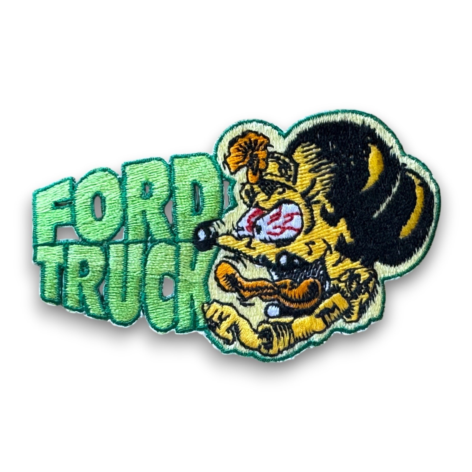 Vintage Rat Fink Ford Truck Embroidered Patch Ed Roth Style 1970s Kustom Kulture