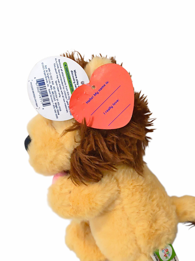 : Giggle Scape Target Lion Heart Plush Beanbag Stuffed Toy 9.5"