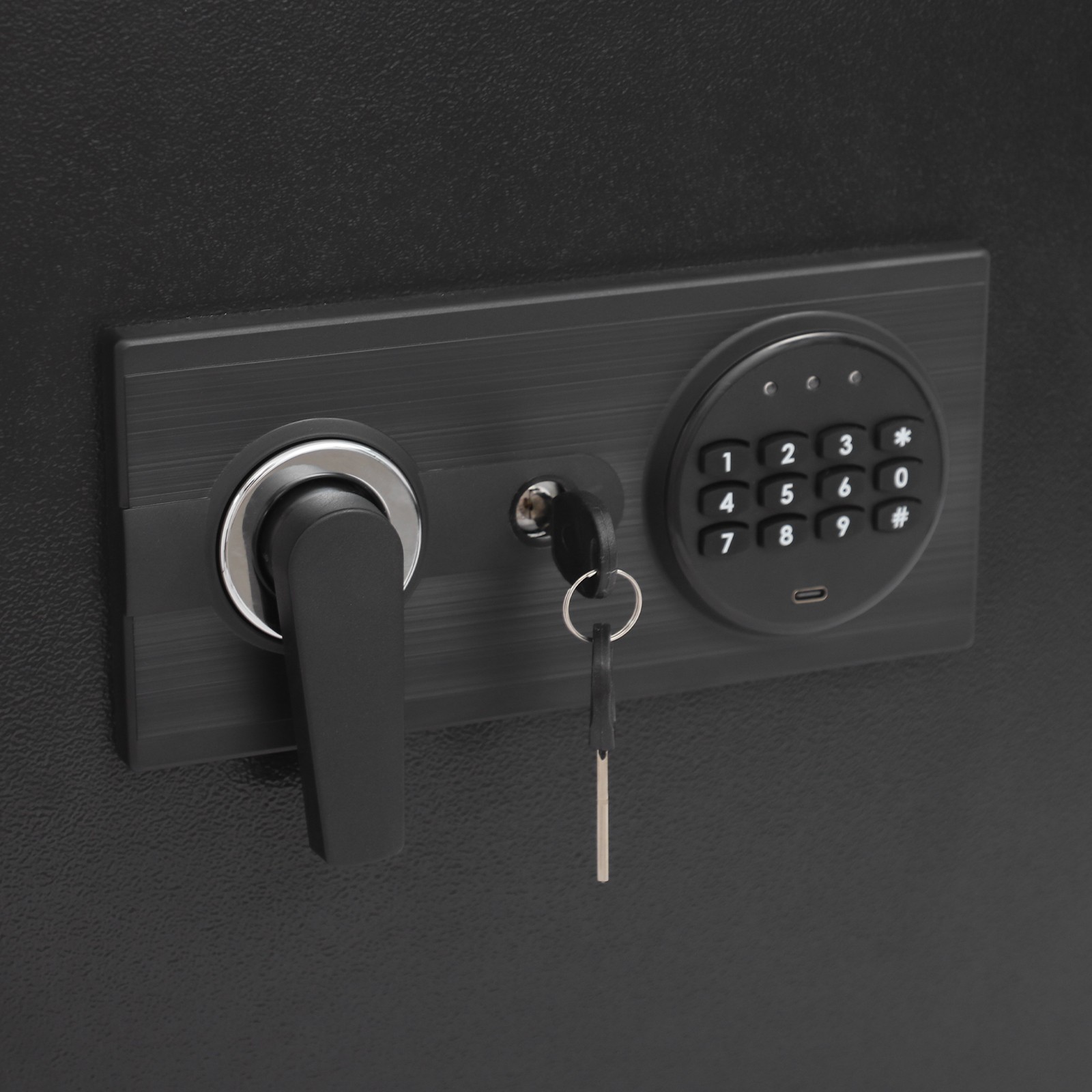 39" Hidden Lock Wall Safe Wall Hidden Safe Security Box Passward+Handle/Key