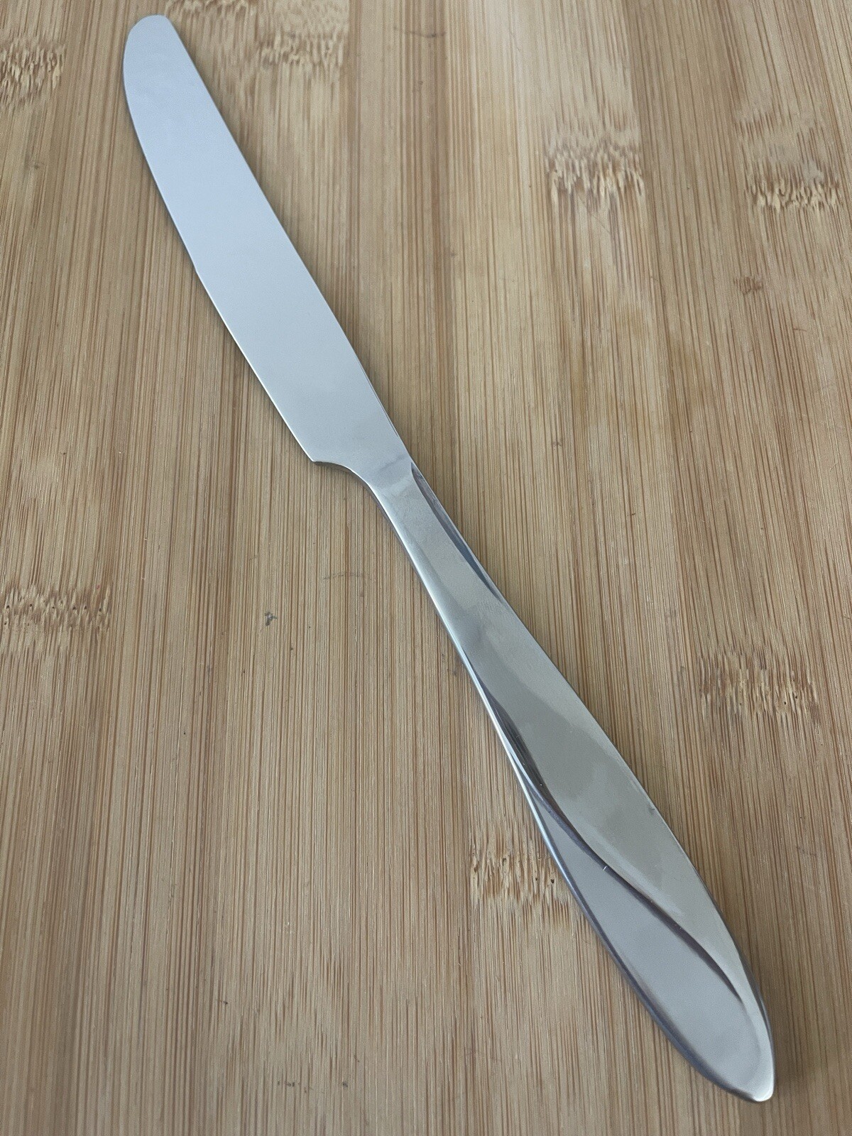 Oneida SIMMER Frost Glossy Handle Stainless Pointed Tip DINNER KNIFE 9.5” NEW!