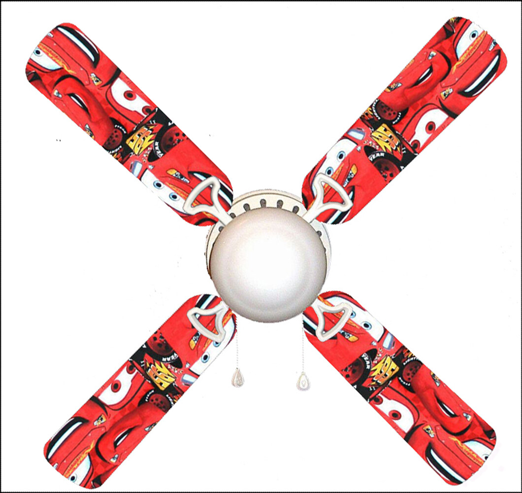 Lightning McQueen Cars 42" Ceiling Fan and Lamp