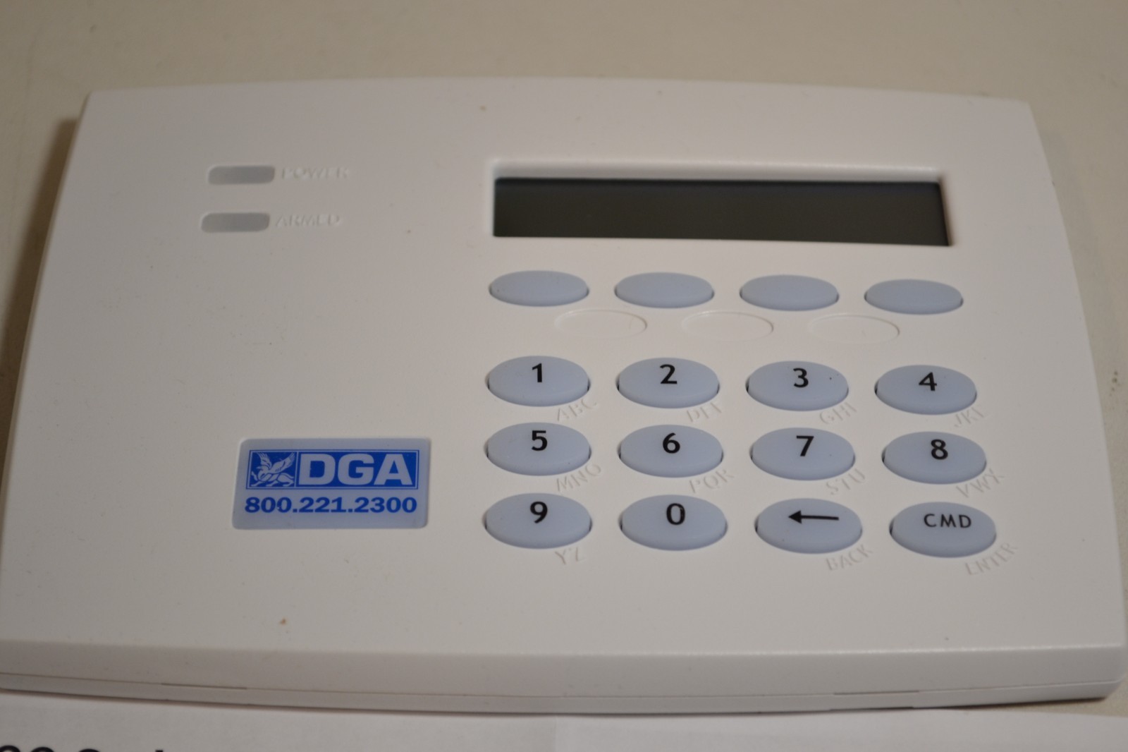 DMP 7160-WDGA Thin LCD Keypad White DGA
