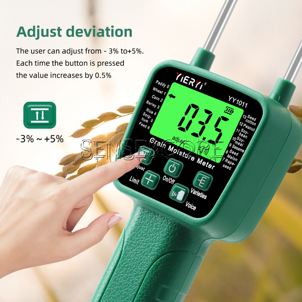 YY-1011 Digital Moisture Meter Cereal Moisture Meter For Corn Wheat Rice Grains-