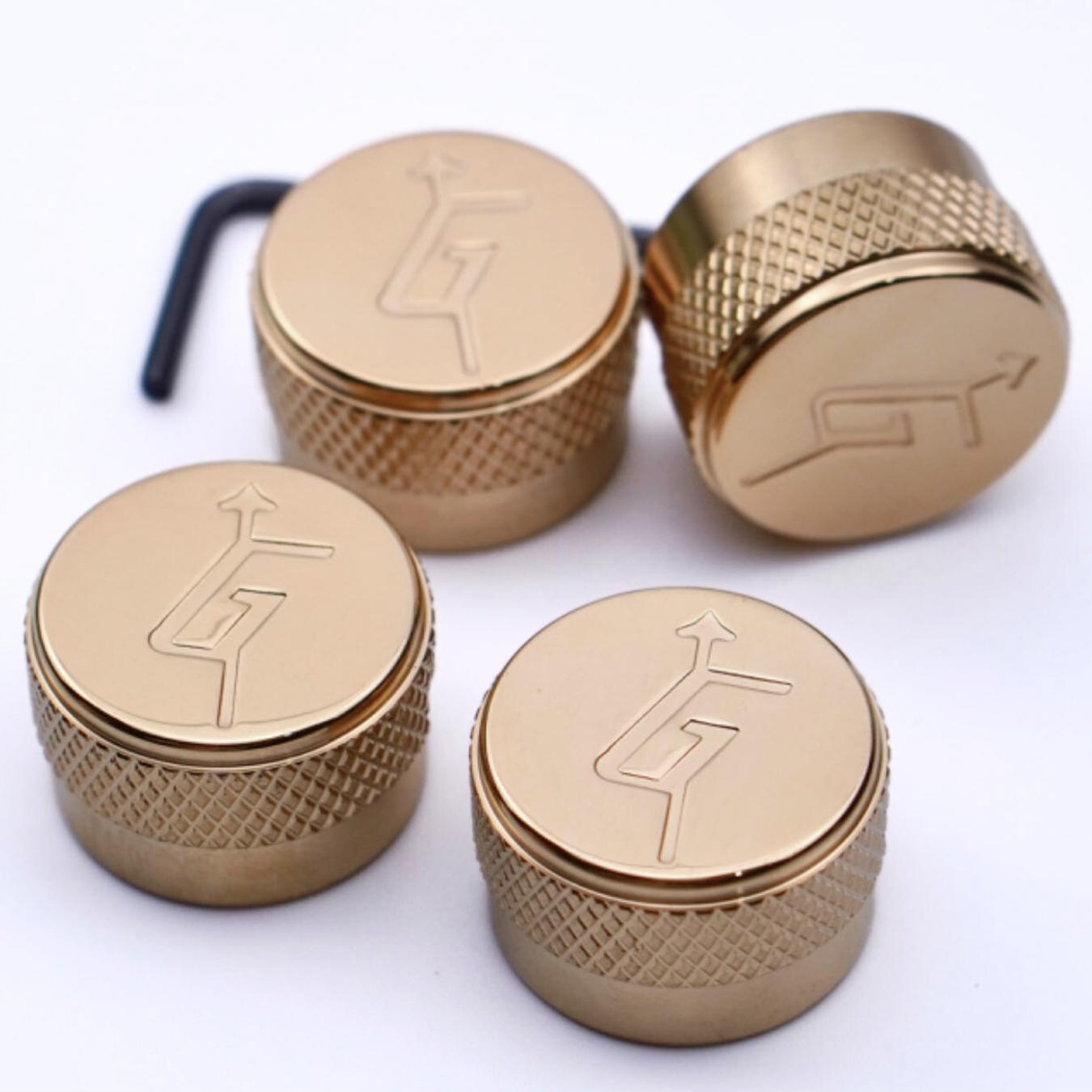 4×Stainless Steel Guitar Knob Arrow-G Speed Control Knob Fit Gret-ch Guitar Bass