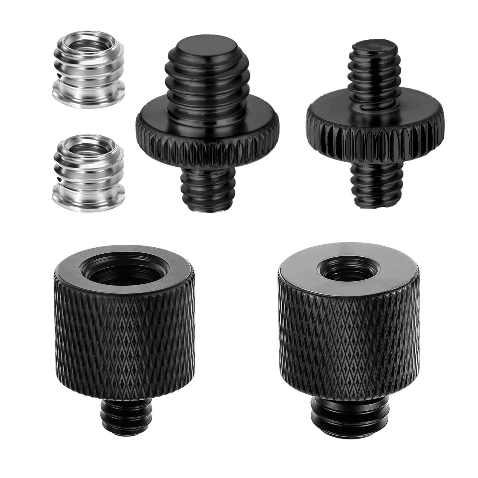 Xthrotsenk Tripod Screw Adapter 6 Pcs Aluminum Threaded Converter 1/4 Male to...