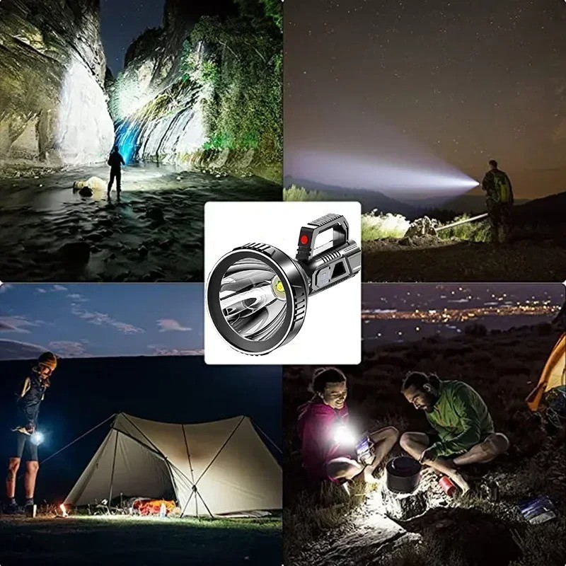 Super Bright LED Spot Light Searchlight Rechargeable Hand Torch Work Light Lamp*