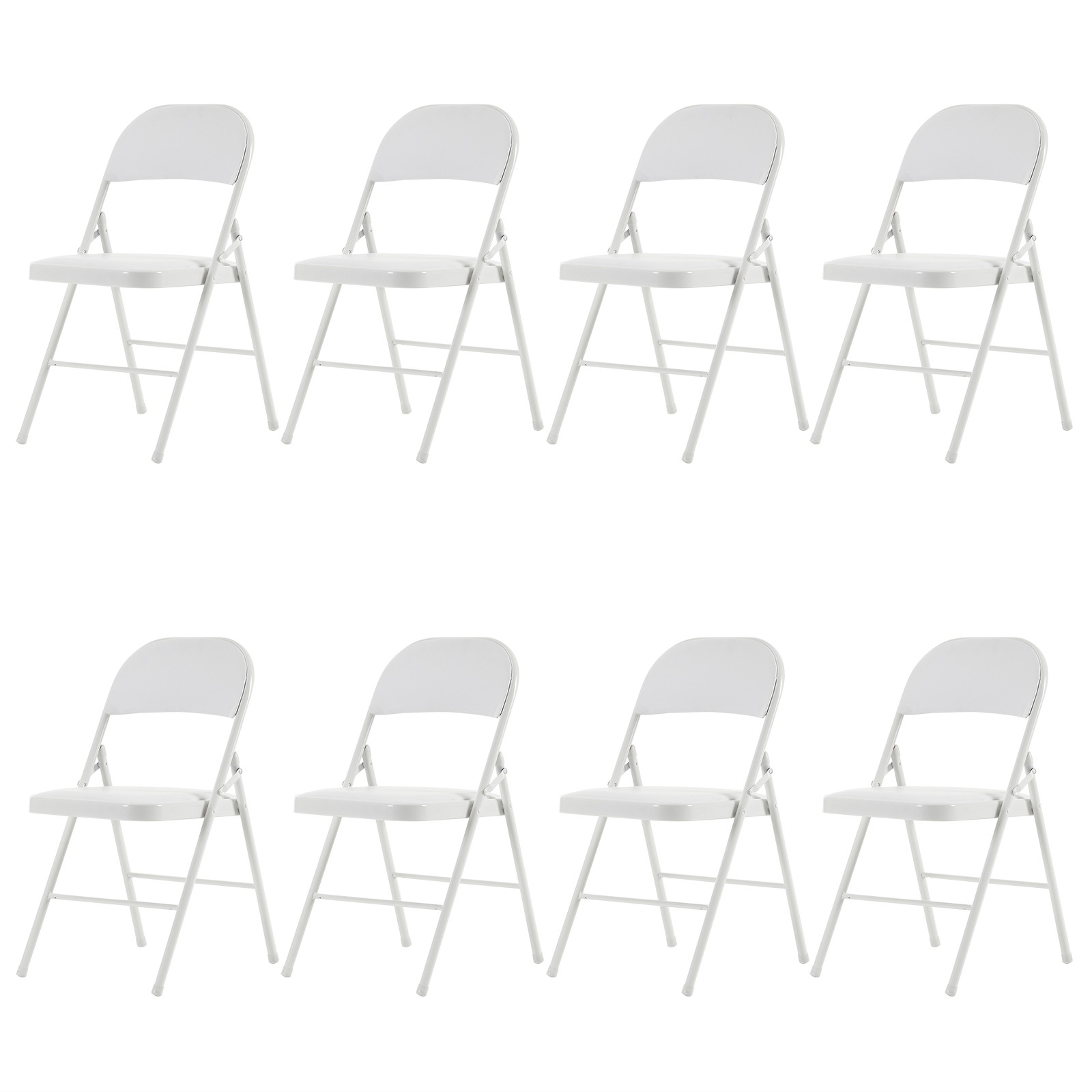 【Old Code：33292149】4pcs Elegant Foldable Iron & PVC Chairs for Convention