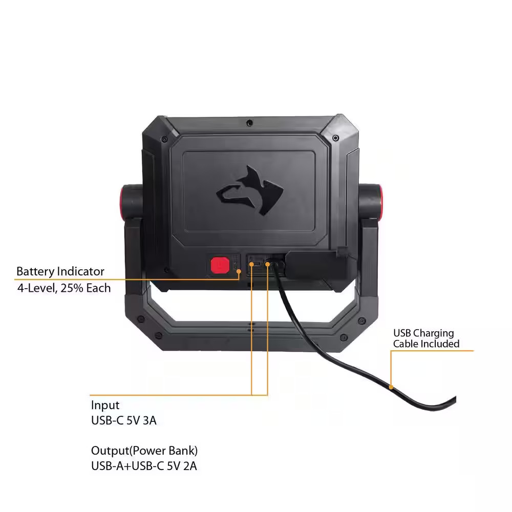 5000 Lumens LED Rechargeable Work Light Free Shipping New