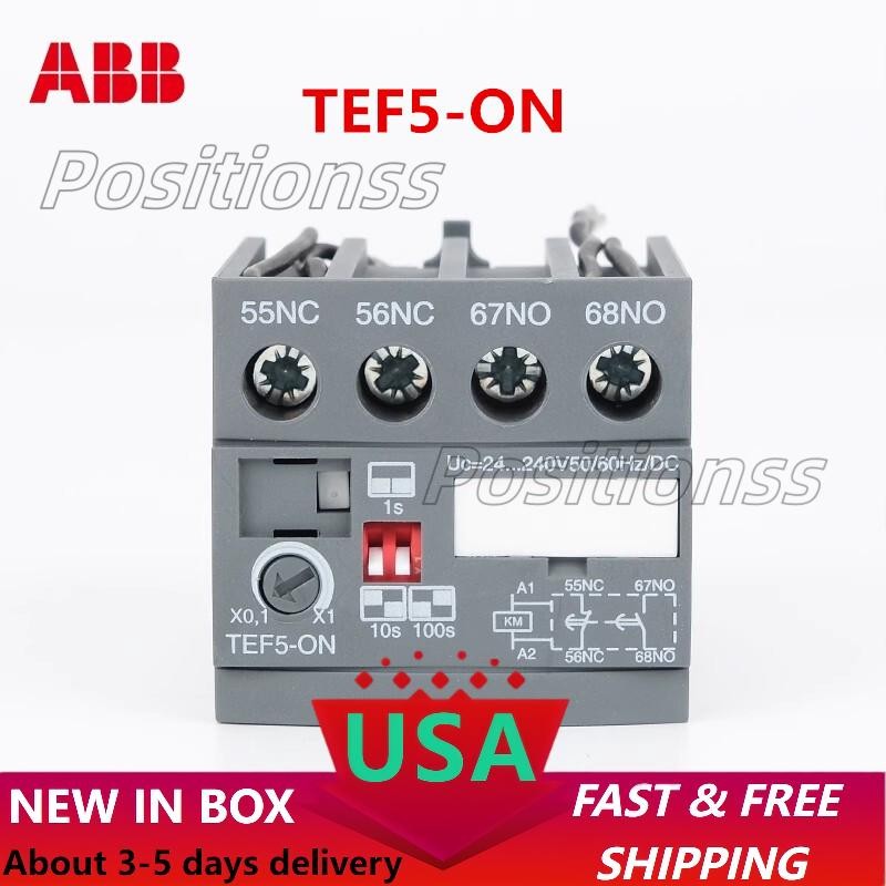 ABB Electrifying Delay Head TEF5-ON Contactor Timer Module Time Delay Relay