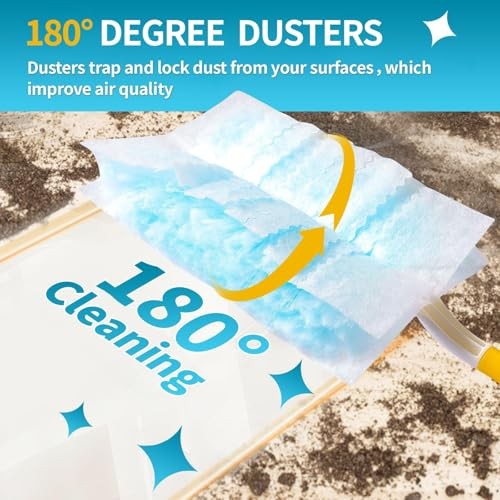 Count Microfibre Feather Duster Refills Compatible with 1 Pcs Short Handle 60