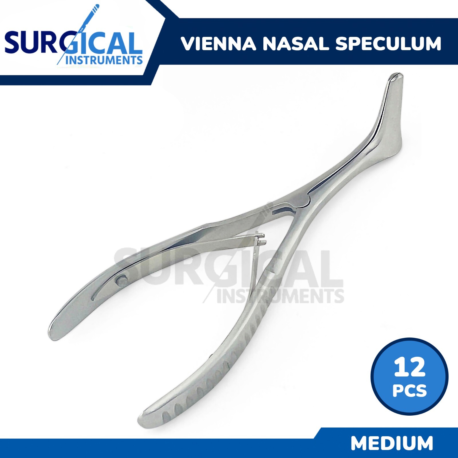 12 Pcs Vienna Nasal Speculum (Medium) ENT Instruments Stainless German Grade