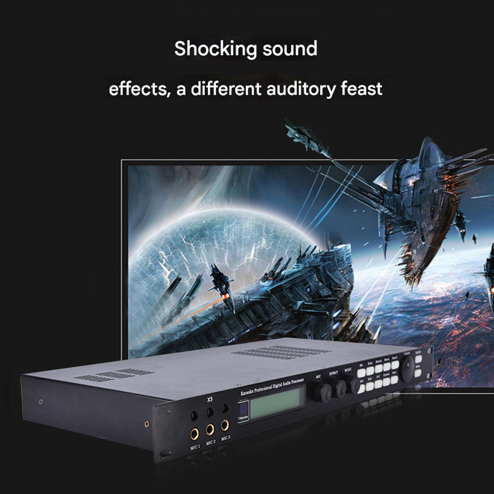 X5 Effect Processor Karaoke Effector KTV Home Digital Audio Processor Reverb XR