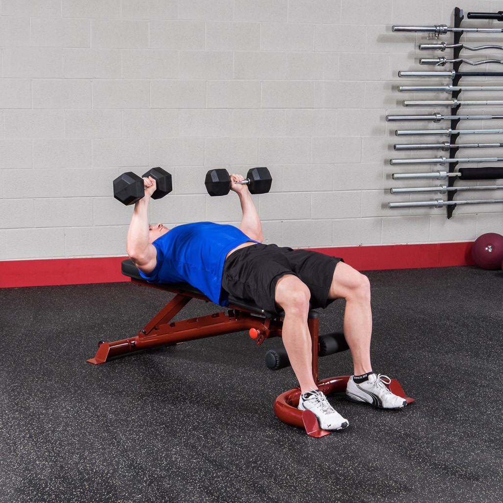 Body-Solid GFID100B Adjustable Flat, Incline, and Decline Weight Bench