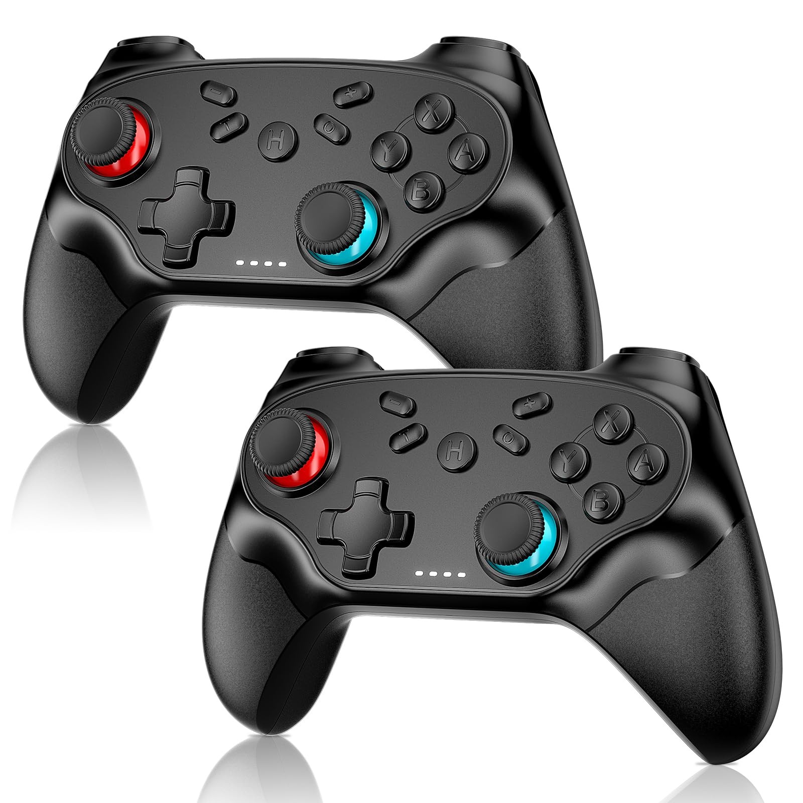 2 Pack Wireless Controller for Nintendo Switch 2/1 Lite/OLED and PC, with Blu...