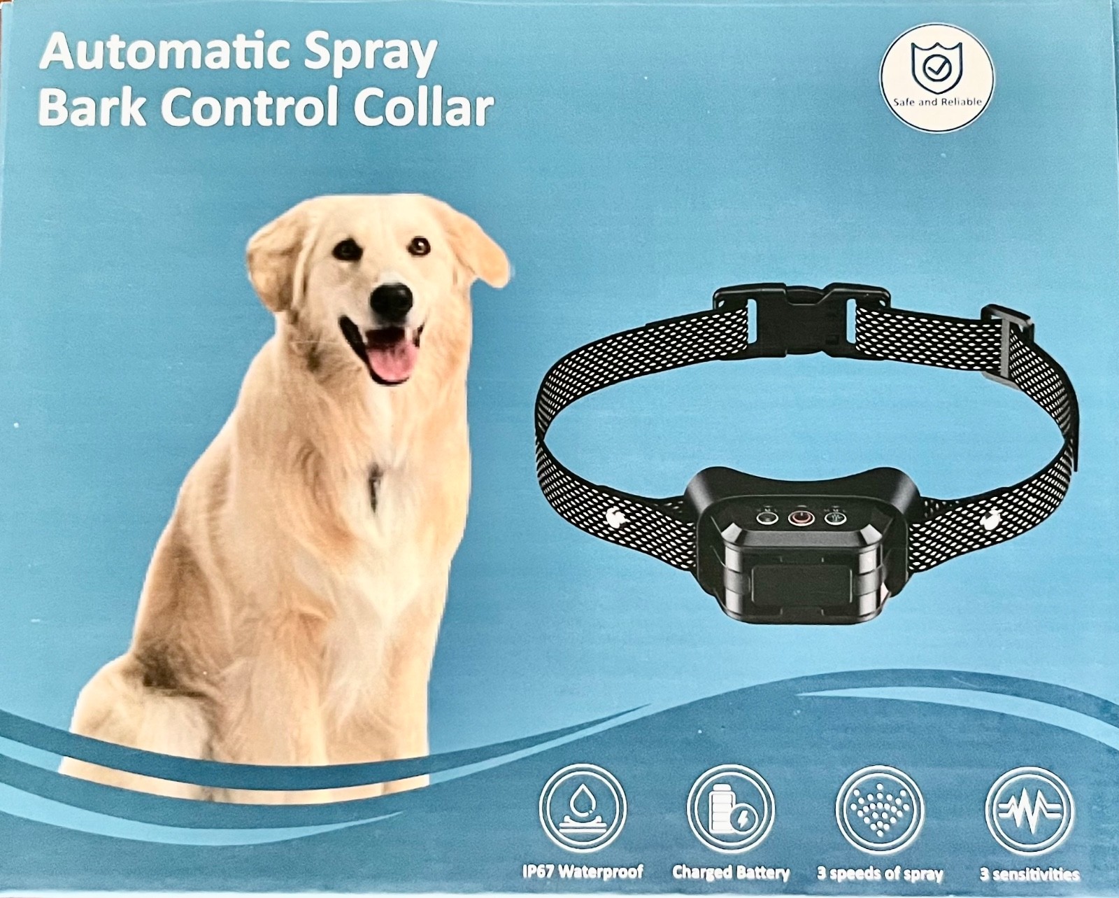 Automatic Spray Bark Control Collar