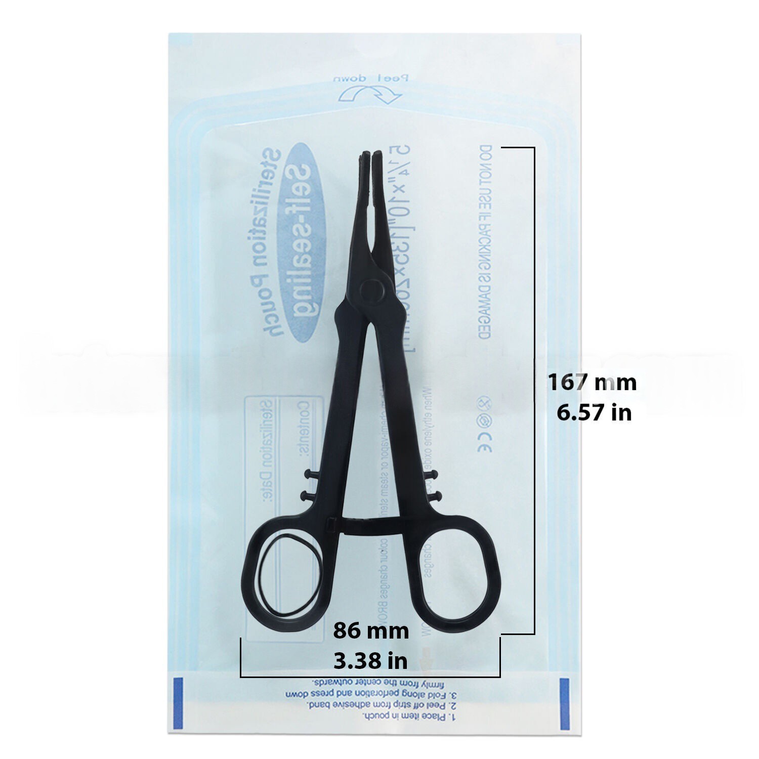 Sterile Slotted Pennington Piercing Clamp Triangle Shape EO Gas Sterilized