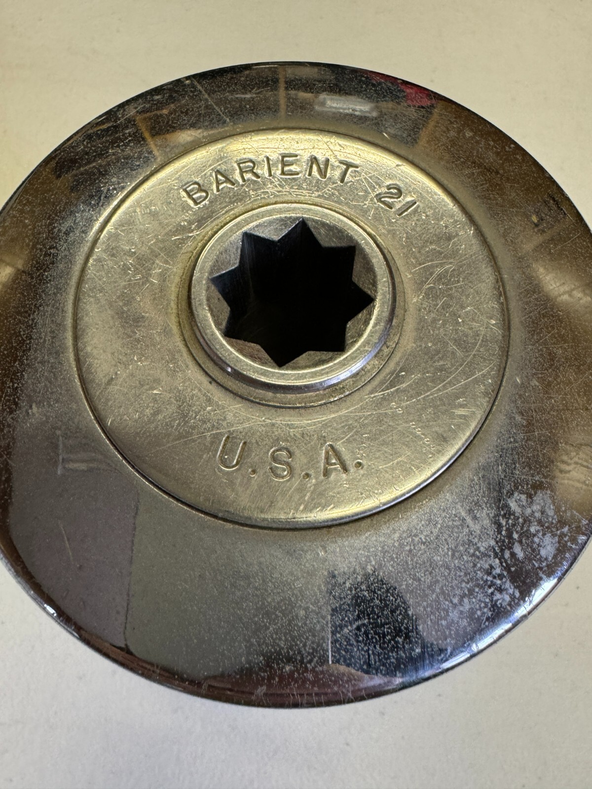 Barient #21 Two Speed Chrome Plated Bronze Winch 21