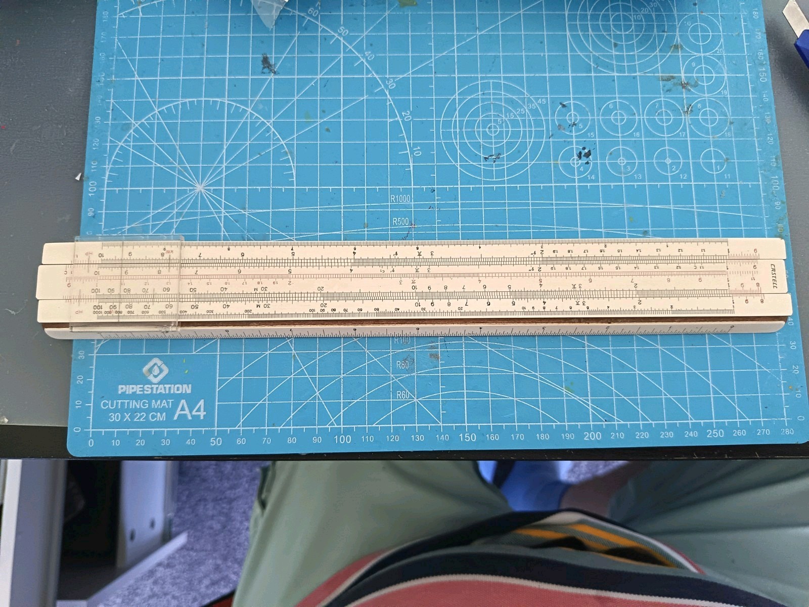 Faber Castell Precision Slide Rule 1/87 with multi line cursor
