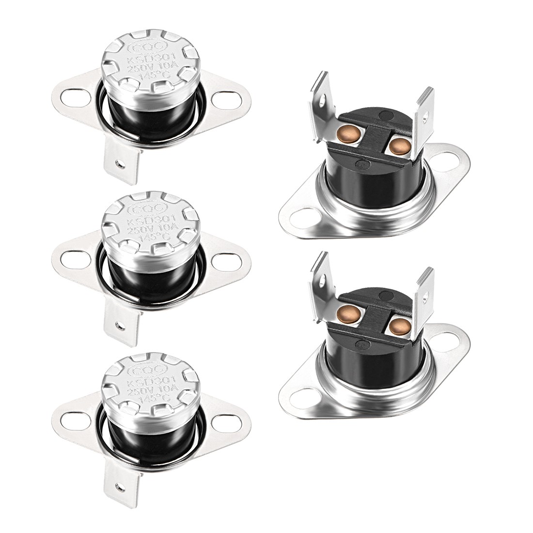 Temperature Control Switch , Thermostat , 145°C 10A Normally Closed NC 5pcs