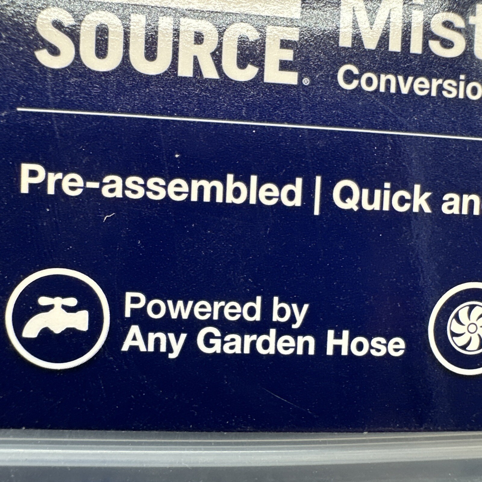 Outdoor Patio Water Mister - Fan Conversion Kit - Quick-Attach Easy Set Up