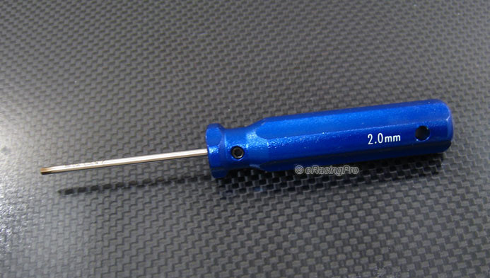 Hard Steel Alloy Blue Hex Screw Tool Driver 2.0mm