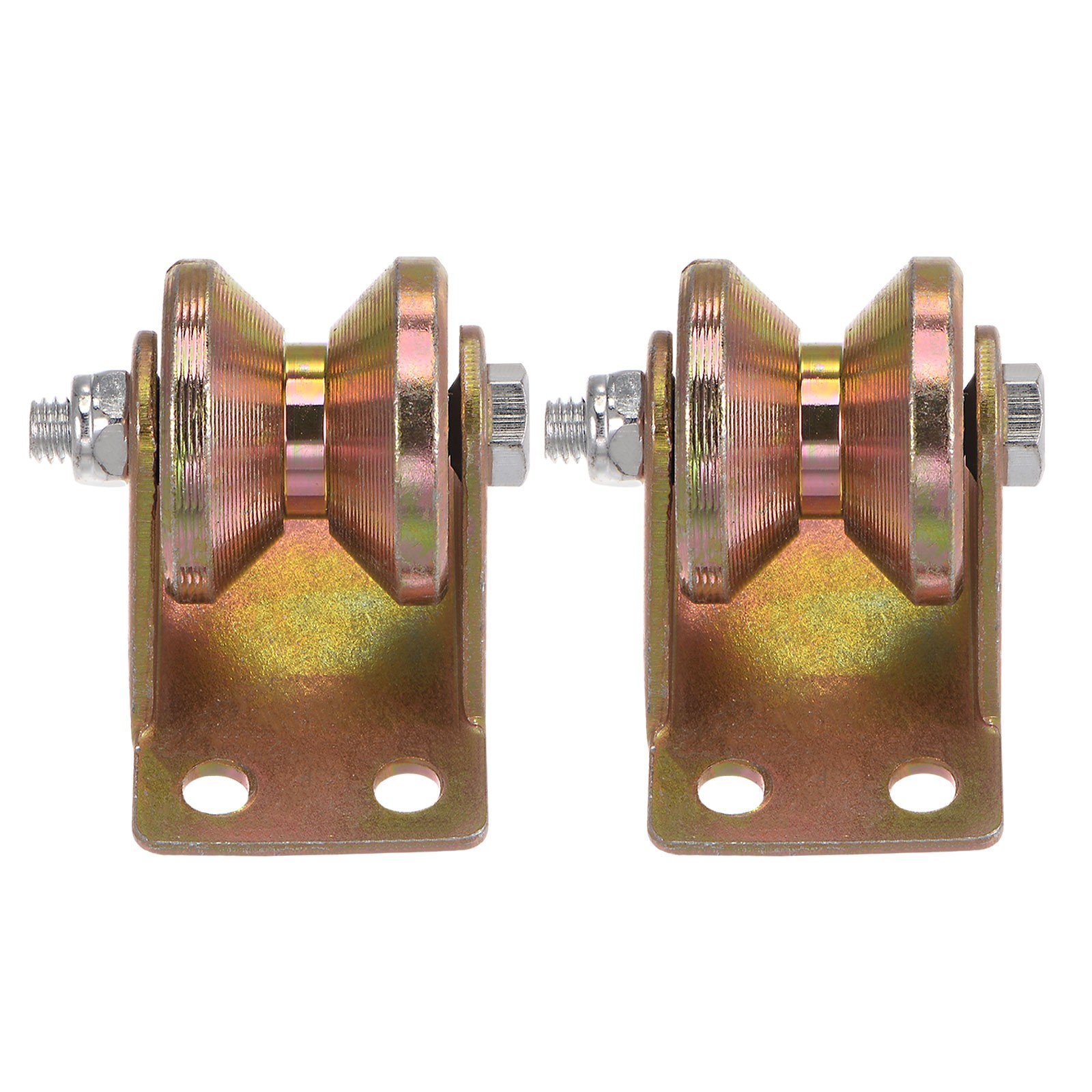 2pcs V Groove Caster 1.25" V-Shaped Sliding Gate Wheel for Inverted Track