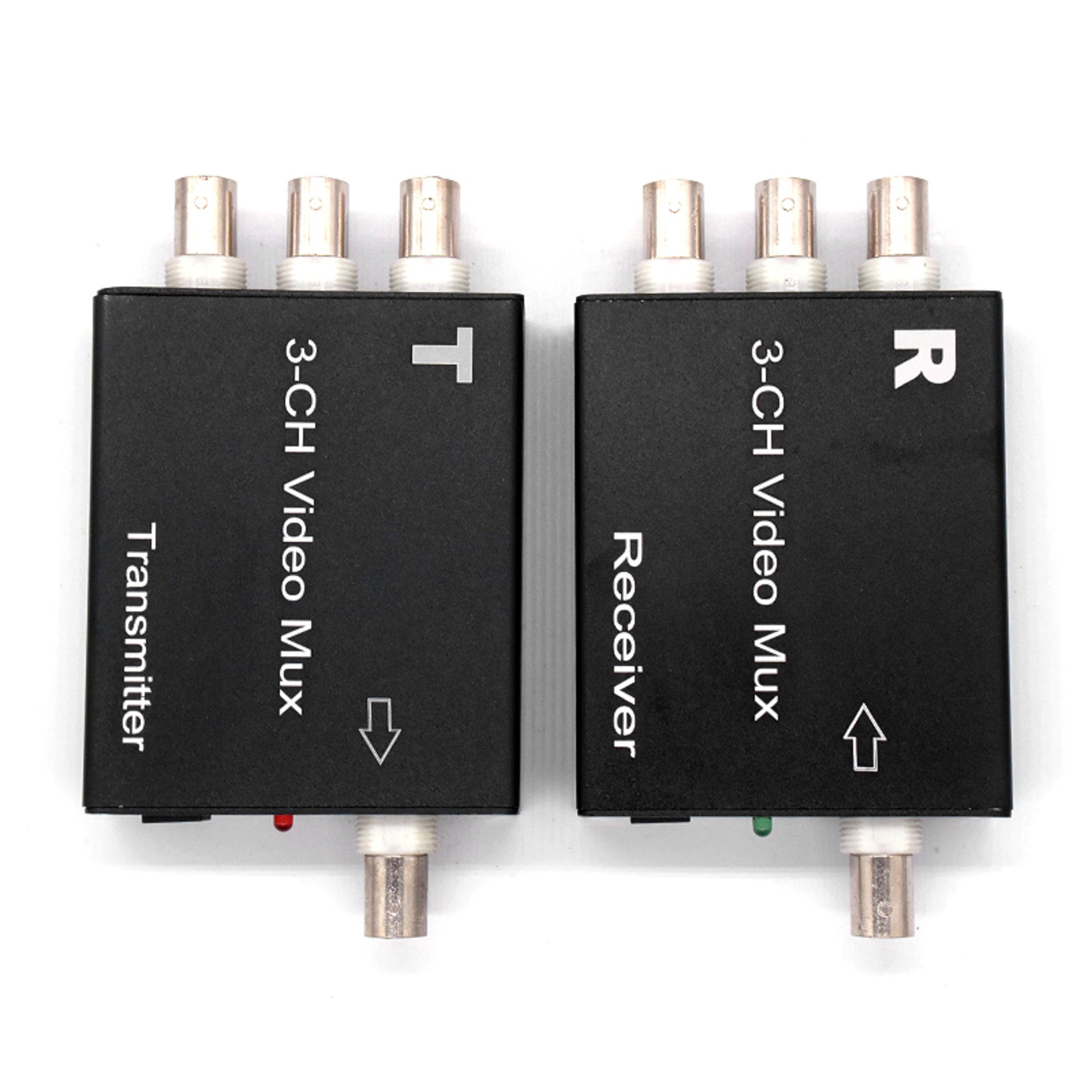 1set Extender Receiver&Transmitter 3CH Video Multiplexer For Analog Camera CCTV