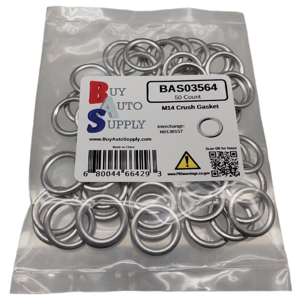 50x M14 Crush Washer Oil Drain Plug Gasket Fit Volkswagen Audi N0138157