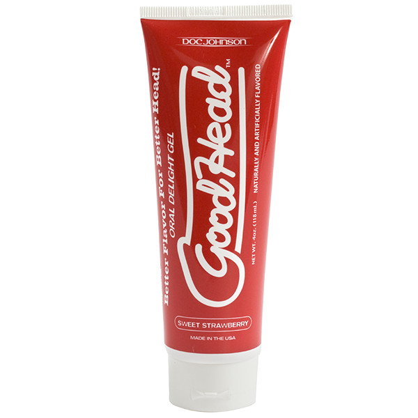 GOODHEAD - DEEP THROAT GEL- SWEET STRAWBERRY. ORAL DELIGHT 4 OZ. BEST ORAL SEX