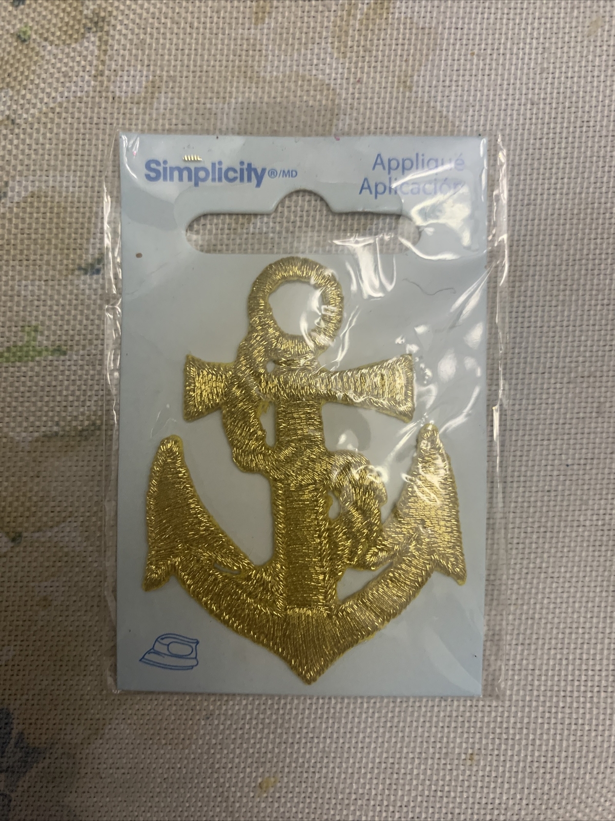 196 7192-046 WRIGHTS APPLIQUES-ANCHOR GLD
