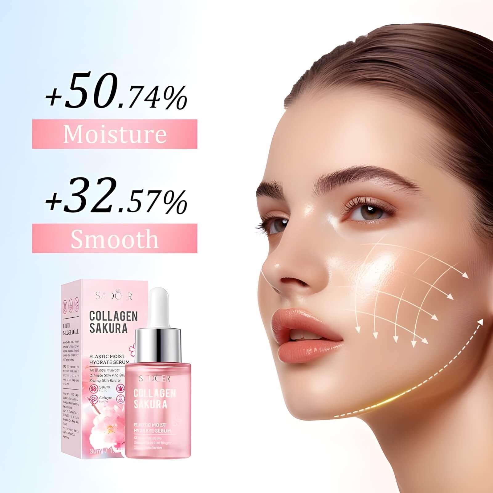 Korean Firming Facial Serum , Lifting and Reducing, Collagen Serum for Face