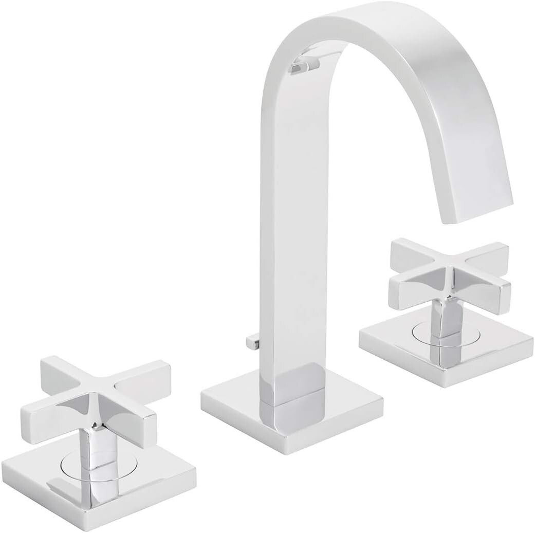 SPEAKMAN LURA CD521 WIDESPREAD BATHROOM FAUCET W PLATFORM CROSS HANDLES CHROME