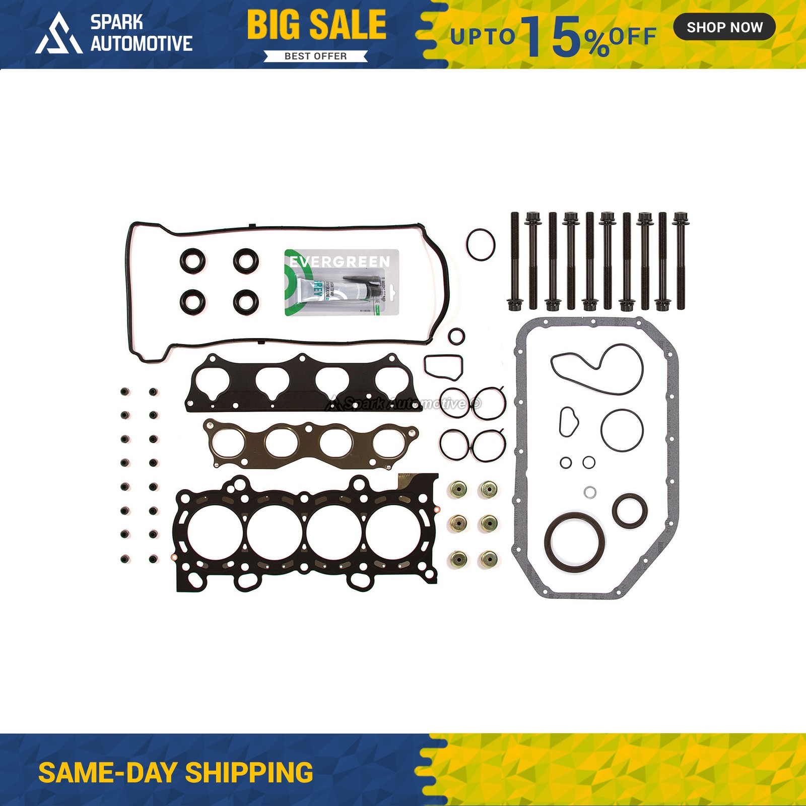 Full Gasket Set Head Bolts Fit 02-06 Honda CRV EX LX 2.4L DOHC K24A1