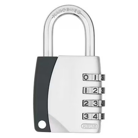 Abus 12825 Combination Padlock, 1 3/4In, Rectgle, Blck