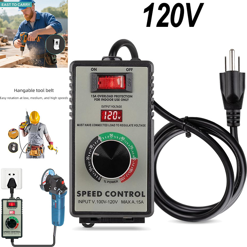 4000W Variable Speed Controller Electric Motor For Rheostat Fan Drill AC 120V