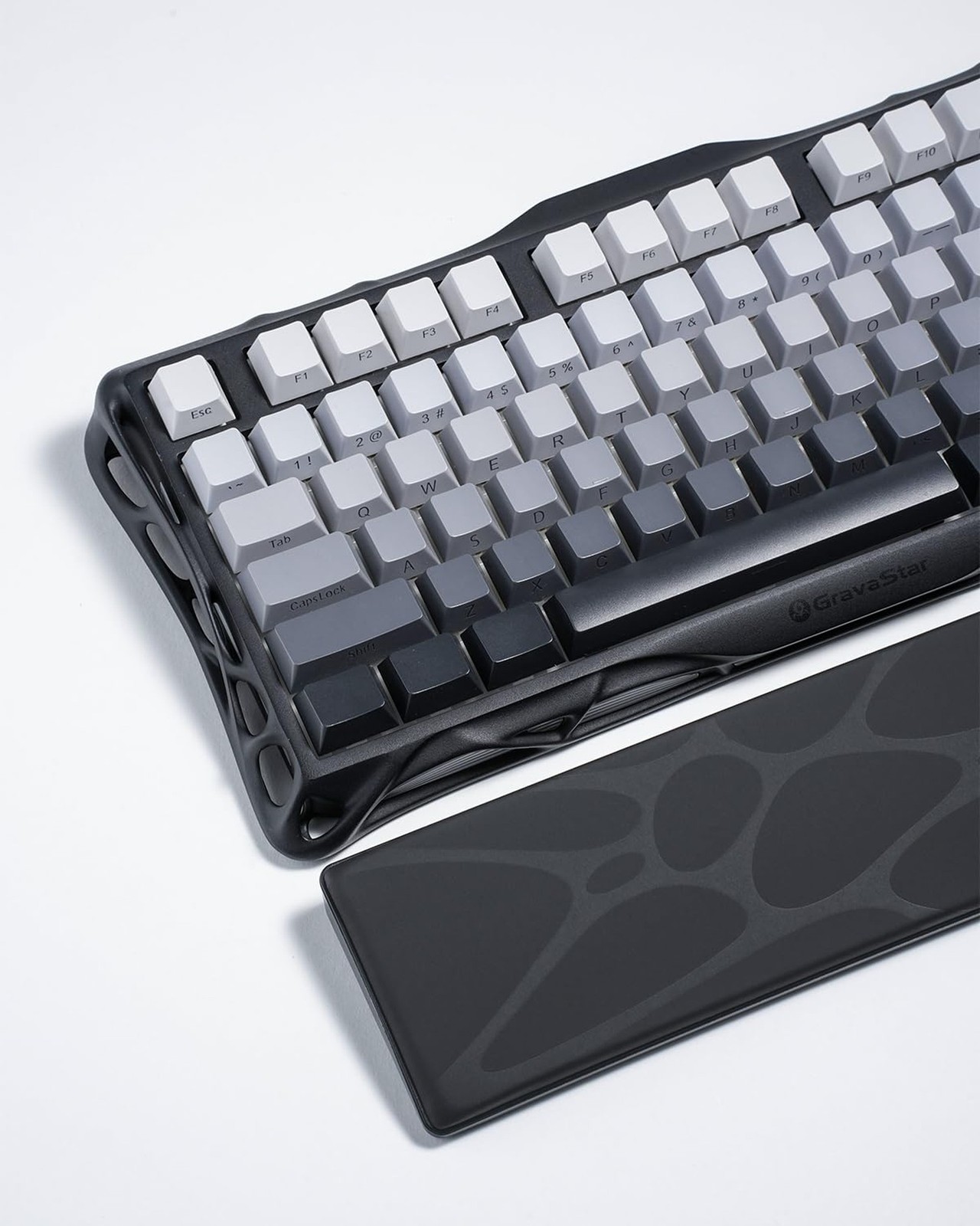 GravaStar Keyboard Wrist Rest Pad - Black For 75% Layout