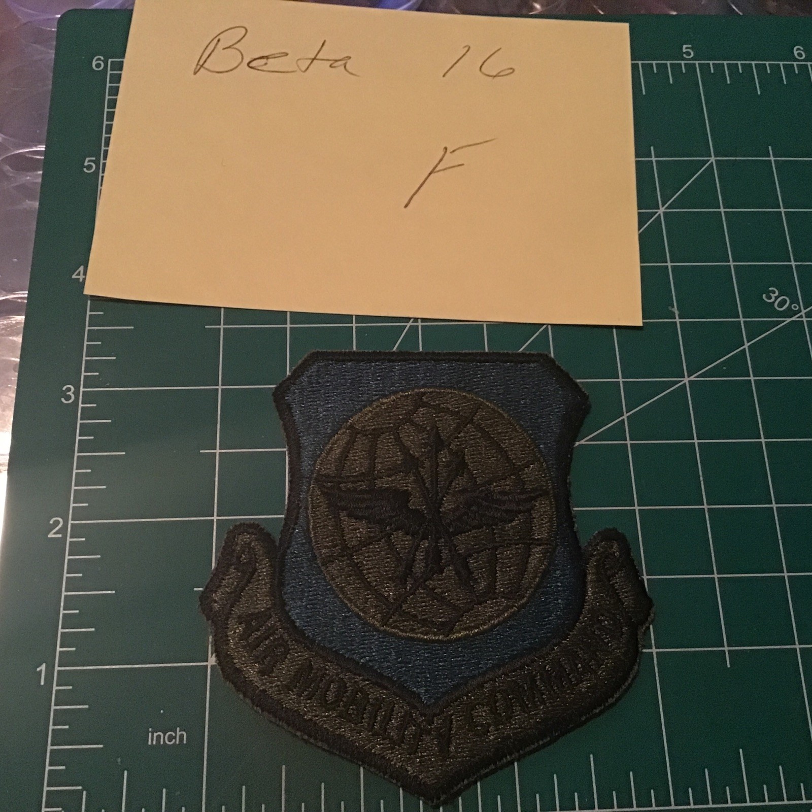 USAF AIR FORCE Subdued Patch AIR MOBILITY COMMAND shield Squadron