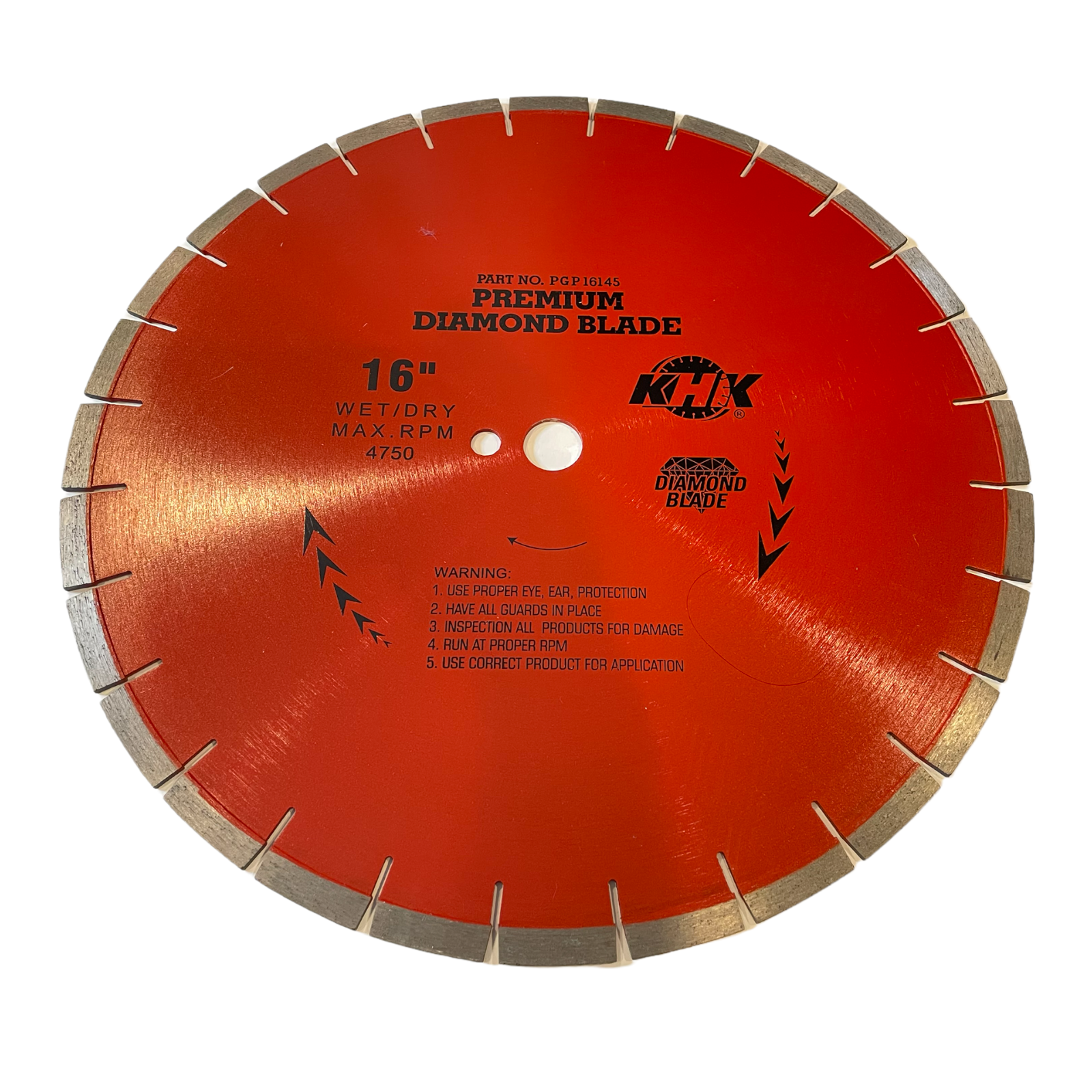 2PK 16'' General Purpose Saw Blade Cut Block Brick Concrete Marble 1'' Arbor