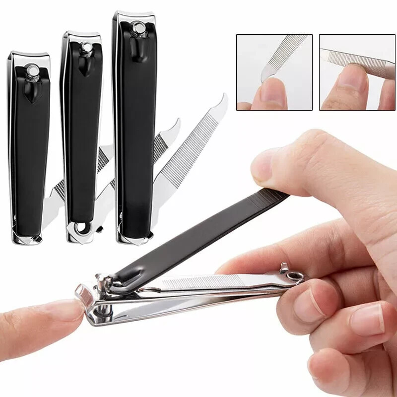 3PCS Large Toe Nail Clippers For Thick Nails Heavy Duty Stainless Professional