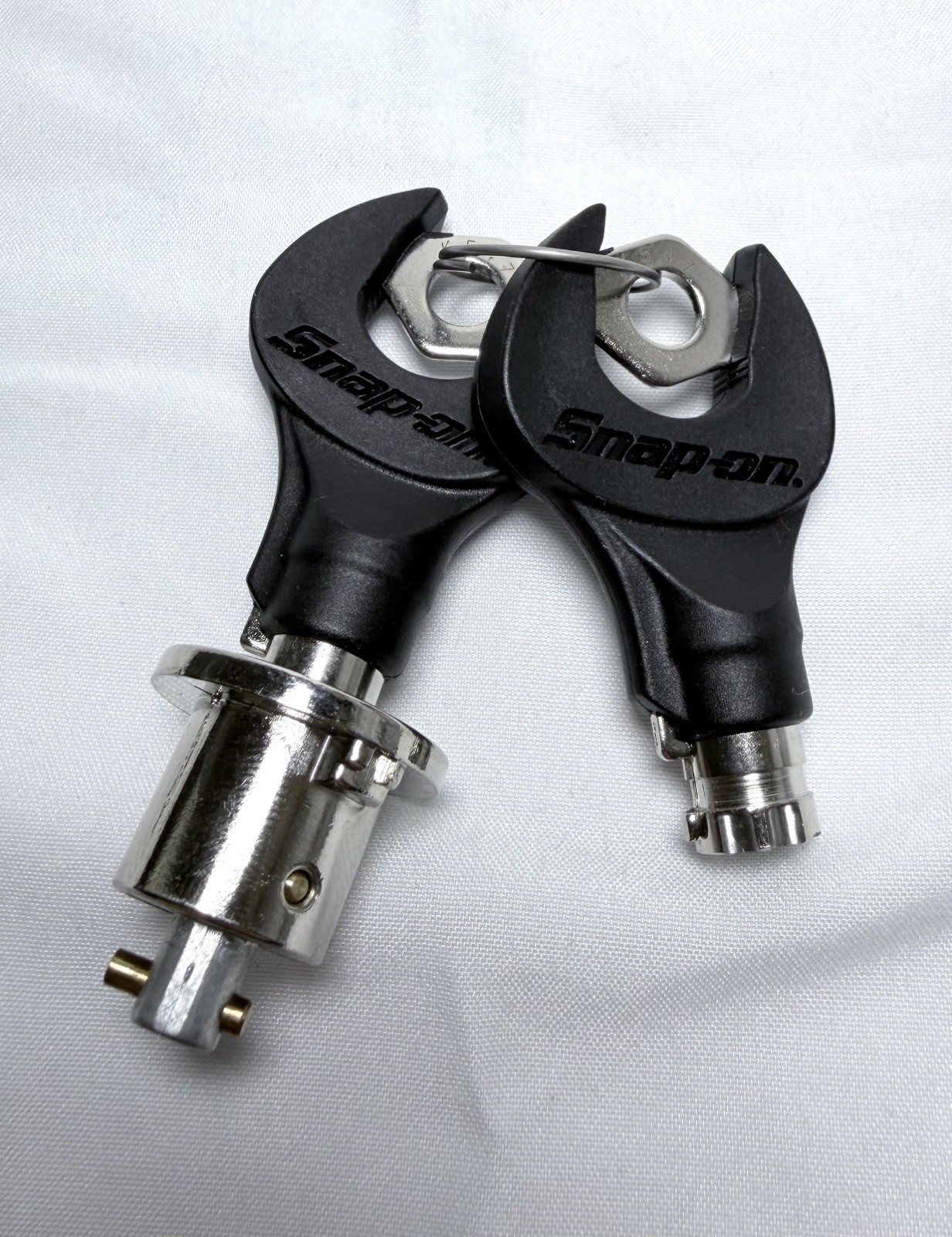 Snap On Flank Drive Lock Cylinder Key Set #K547 - 2 Keys