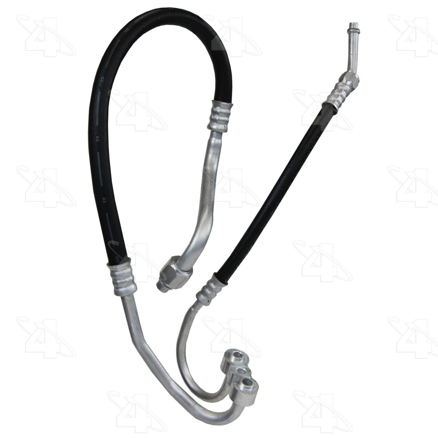 Discharge/Suction Line Hose Assy 4 Seasons For 1989-91 Chevrolet R2500 Suburban