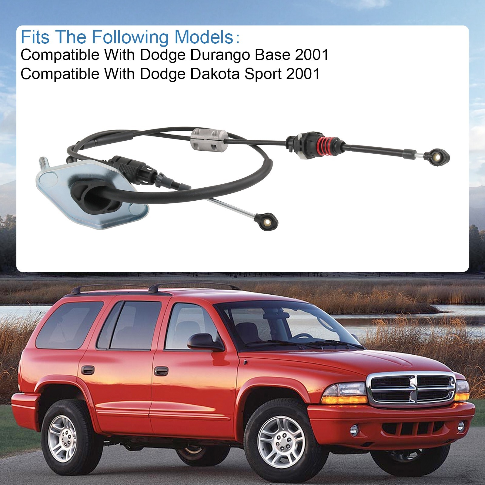 For 2001 Dodge Dakota Gear Selector Shifter Cable 52107700AE JDMSPEED