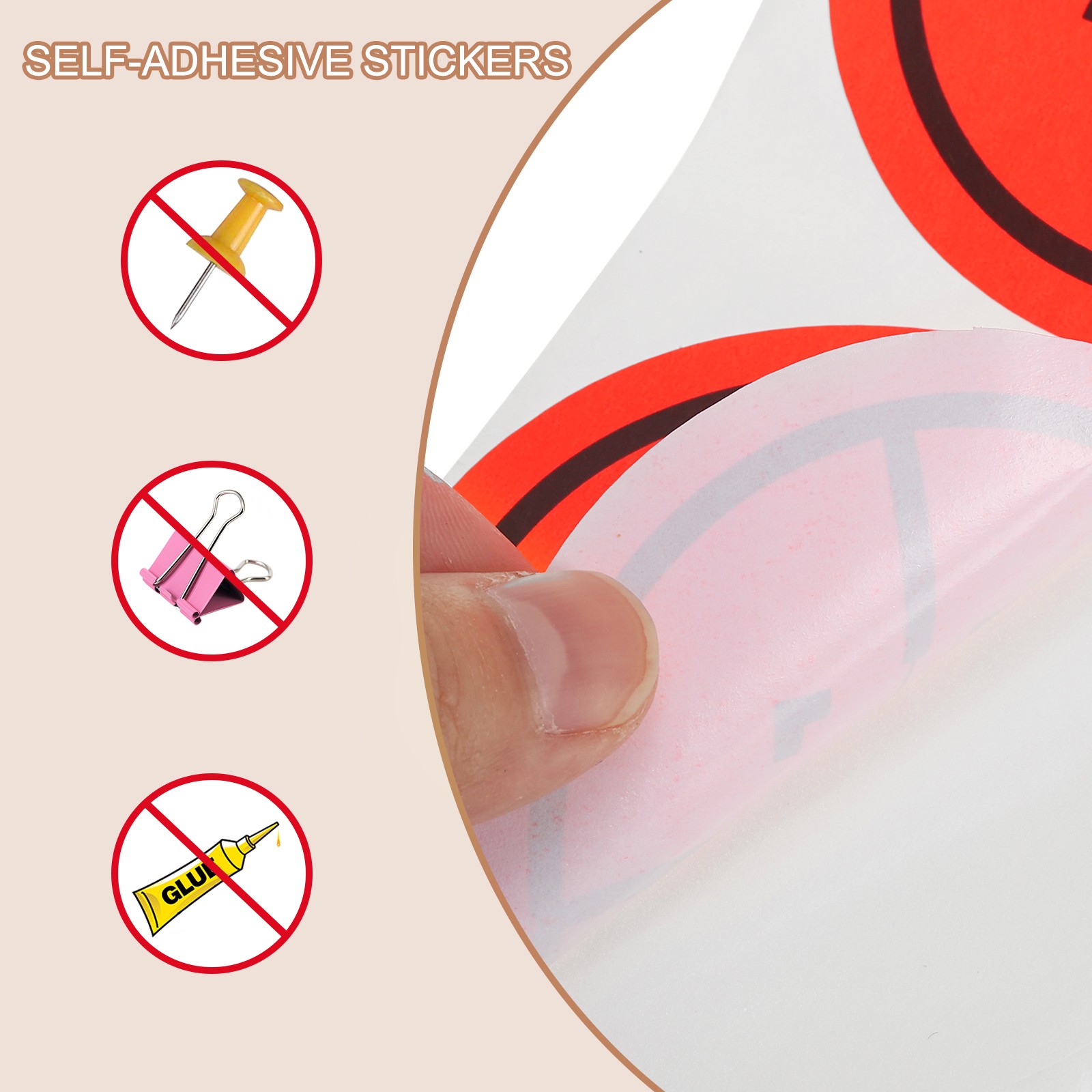 1 Roll Circle Splatter Target Stickers 3", Orange/Black Style 3
