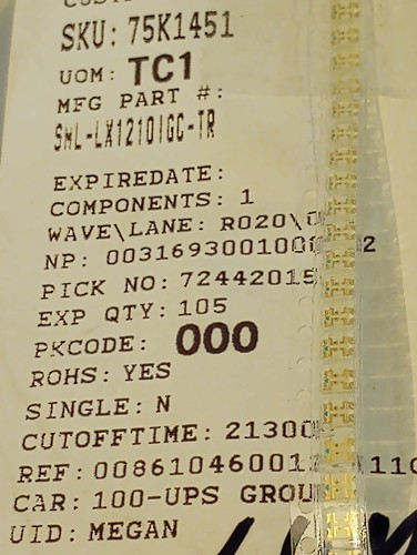 Lot of 28: Lumex SML-LX1210GC