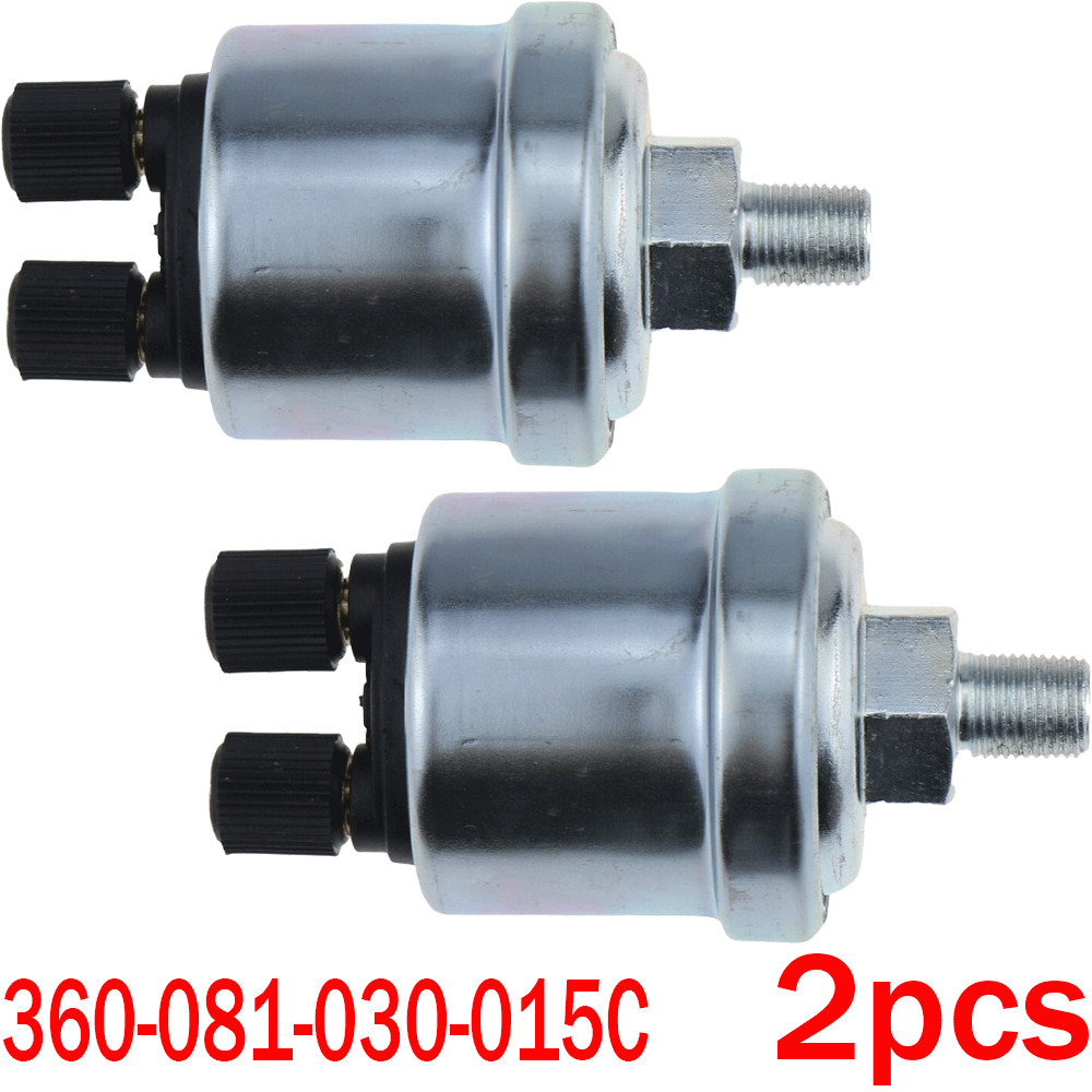 2pcs Engine Oil Pressure Sensor Sender Switch 1/8"-27 NPTF 0-150PSI 0-10 Bar HOT