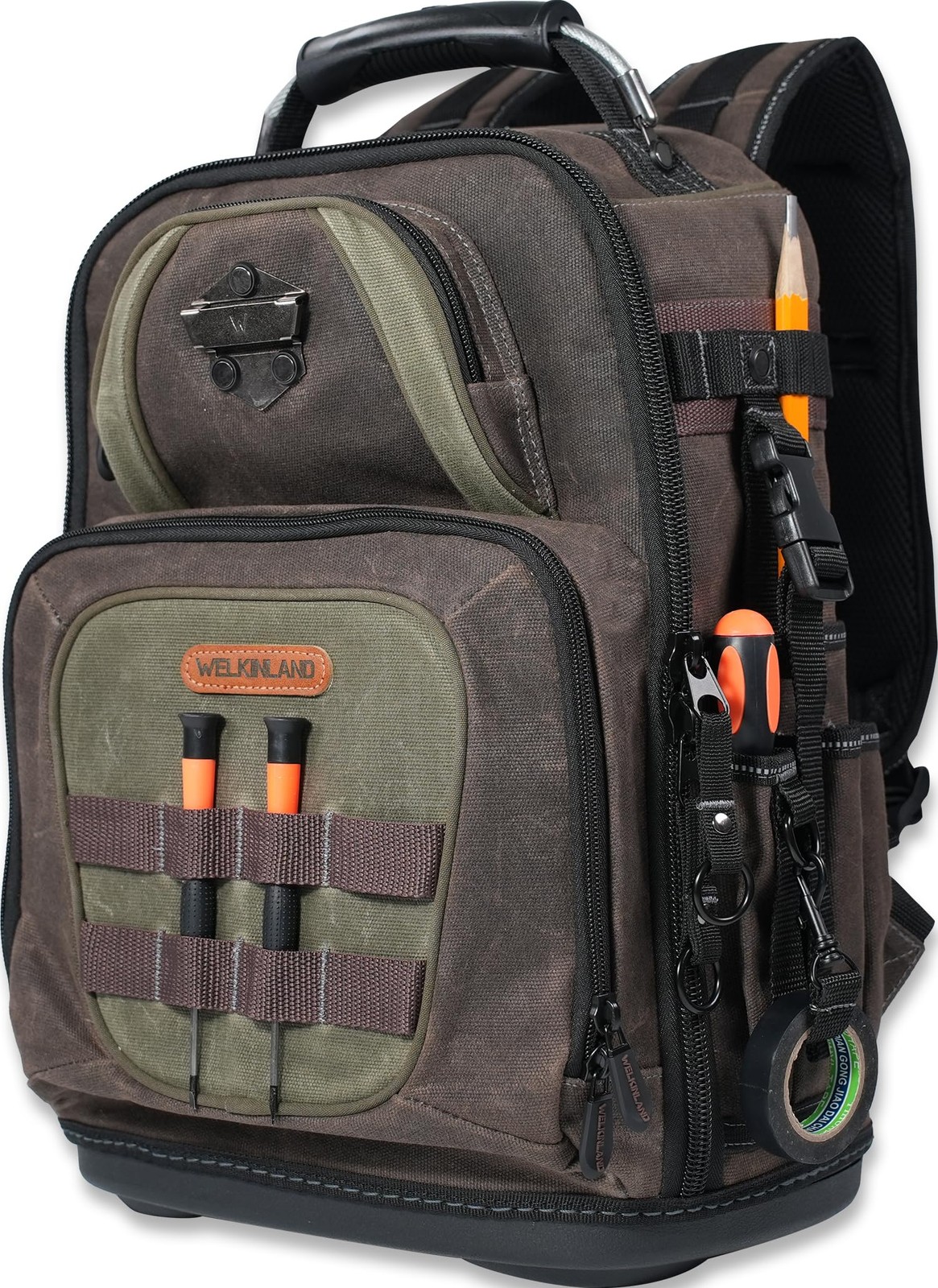 WELKINLAND 36-Pockets Electrician Tool Backpack, 26L Small Tool Backpack