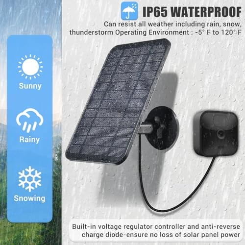 Solar Panel for Blink Camera - 3rd Gen / XT/XT2 - Outdoor