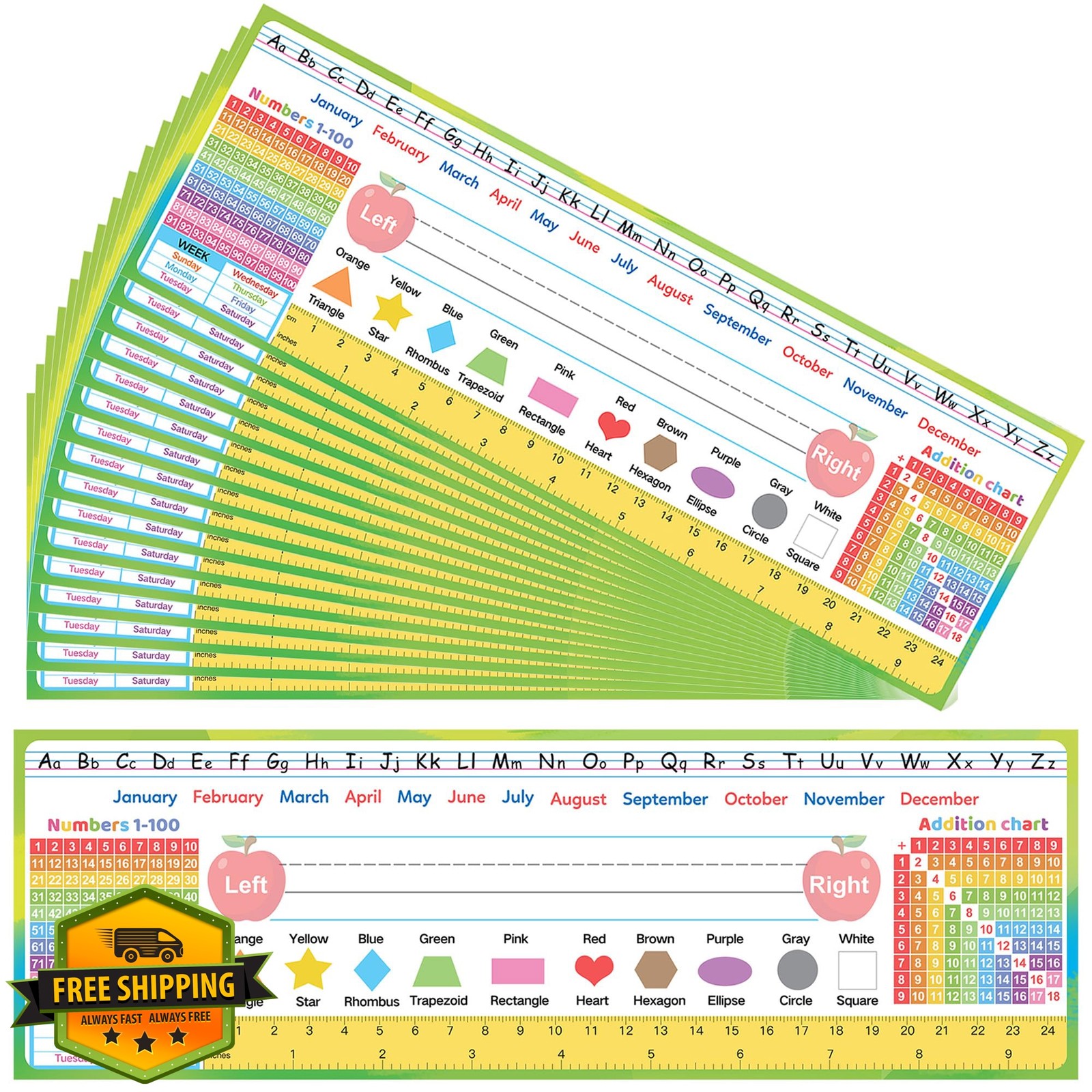 codree 48 Pcs 60-f Style Desk Nameplates