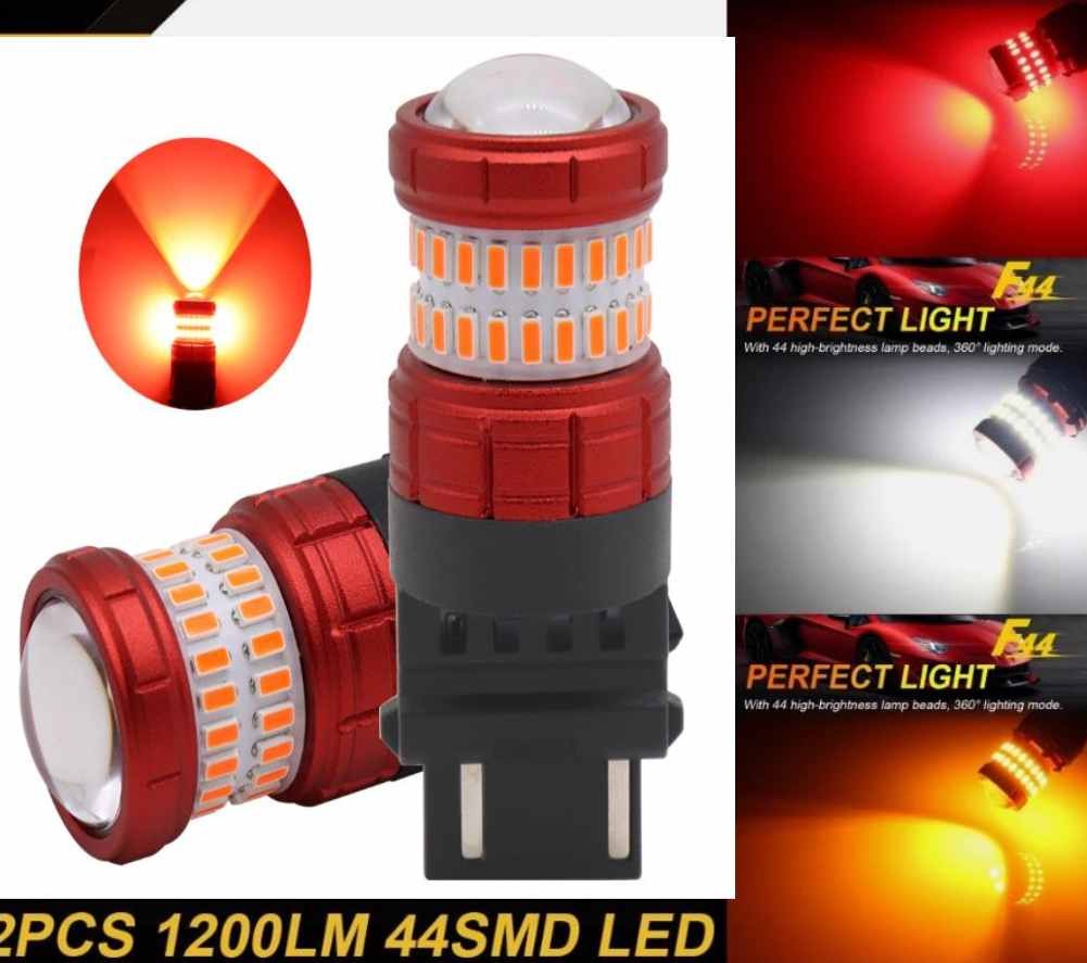 2x LED Brake Stop Tail Light Bulbs 3157 3057 for Chevy Silverado 1500 1999-2013