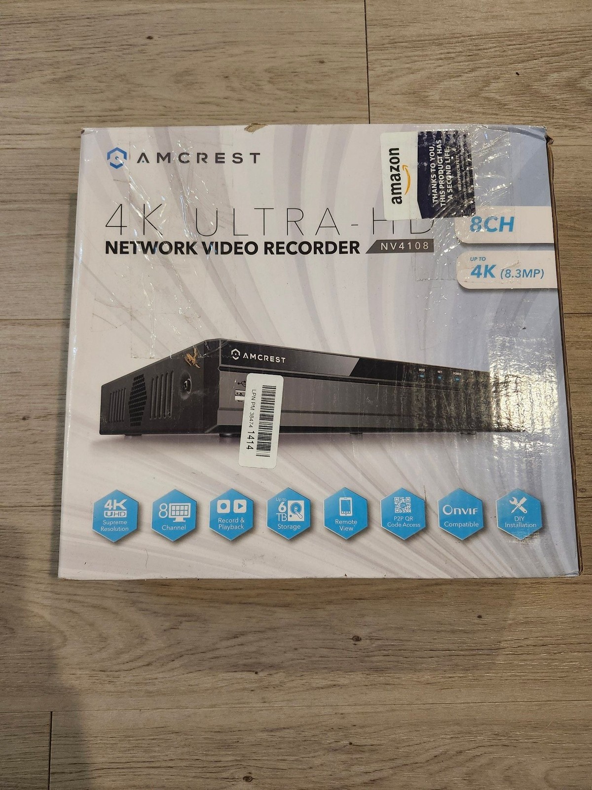 Amcrest NV4108 4K Ultra-HD 8-Channel Network Video Recorder